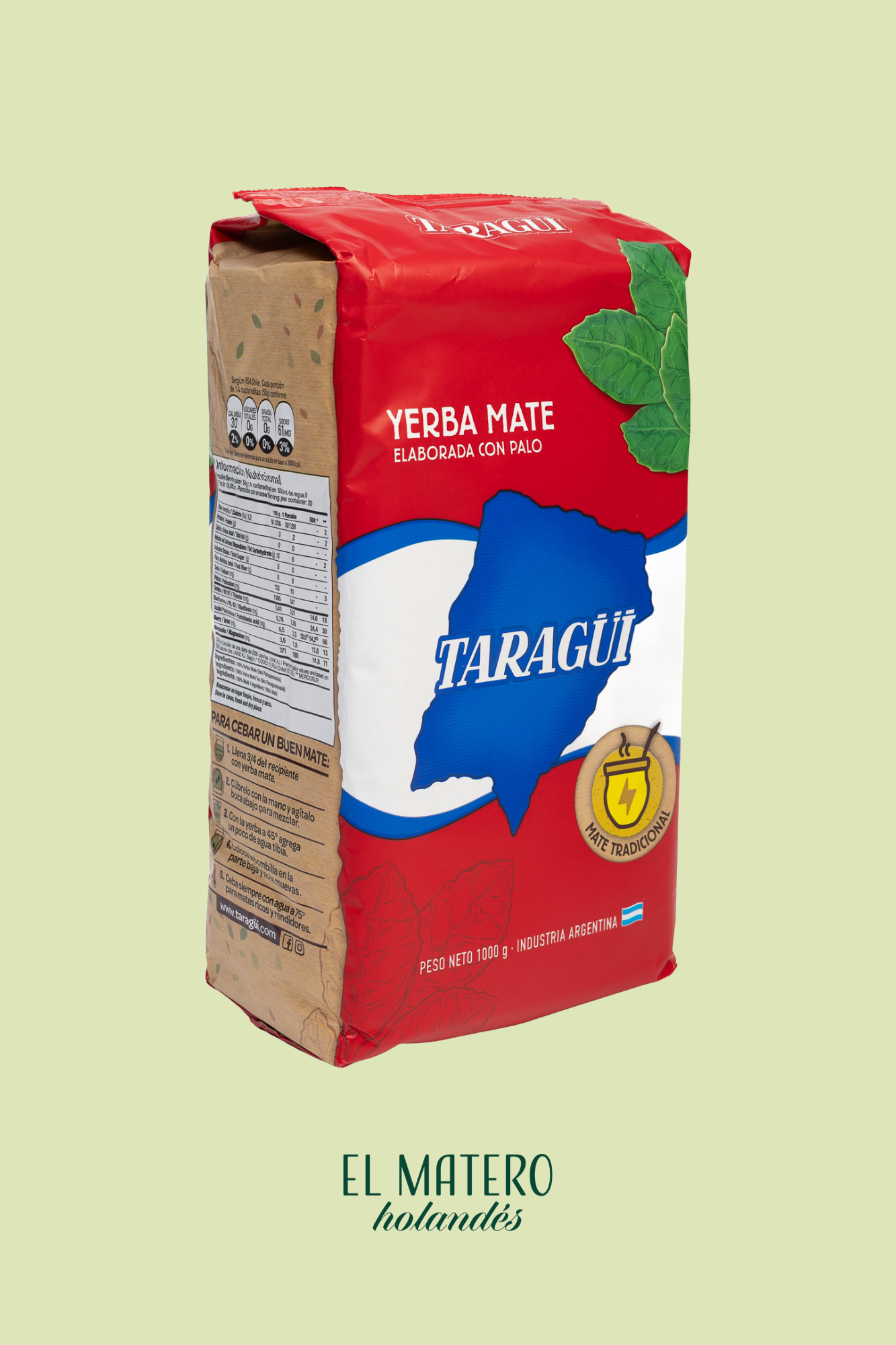 Taragui Yerba Mate 1Kg – Classic Argentine Yerba with Strong Flavor
