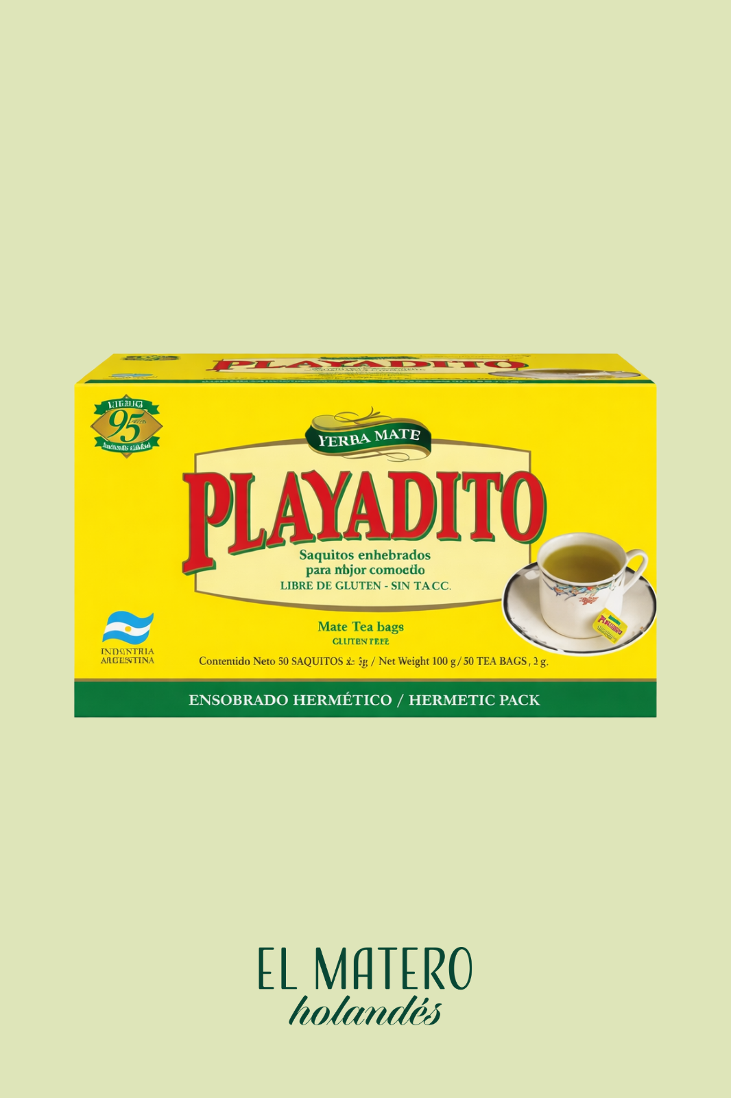 Mate Cocido Playadito – Smooth & Traditional Argentine Infusion