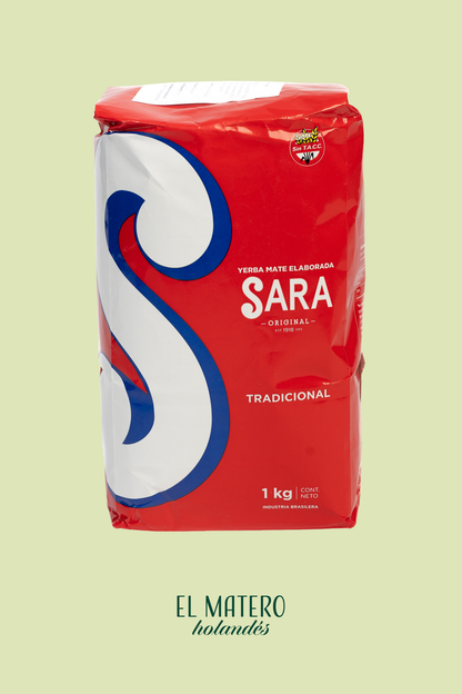 Sara Tradicional (Red) – Classic Uruguayan-Style Yerba Mate